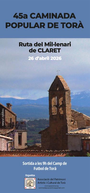 cartell 45a Caminada popular de Torà cartell 45a Caminada popular de Torà
