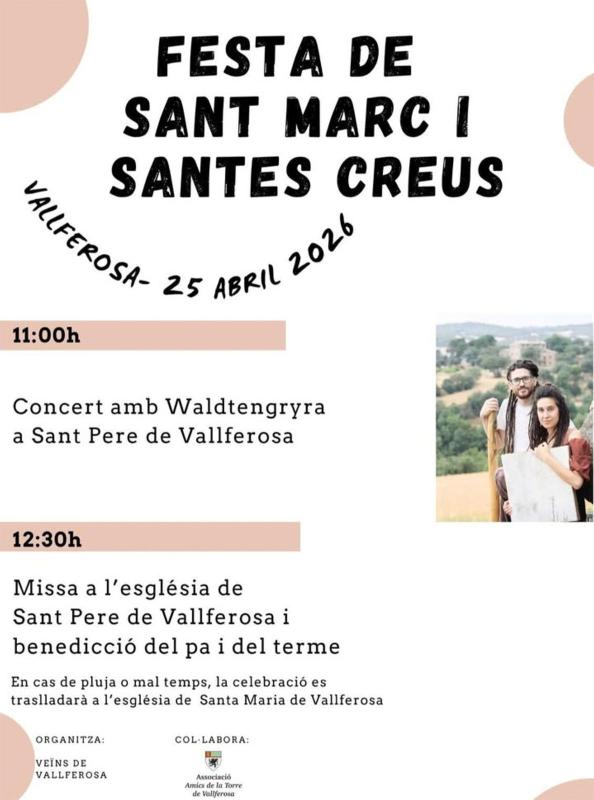 cartell Festa de Sant Marc i Santes Creus