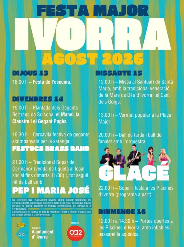 cartell Festa major d'Ivorra 2026