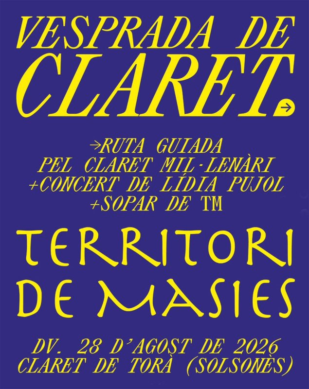 cartell Vesprada de Claret 2026