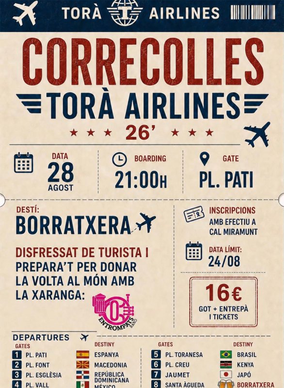 correcolles Festa Major de Torà 2026
