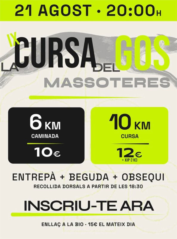cursa del gos Festa Major de Massoteres 2026