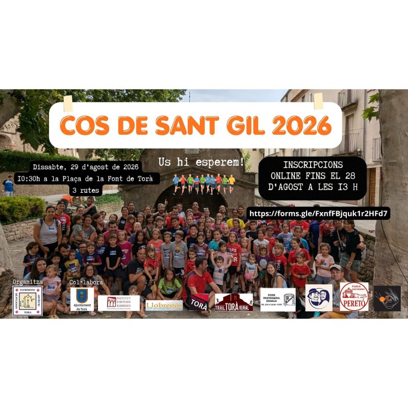 cós de sant Gil Festa Major de Torà 2026