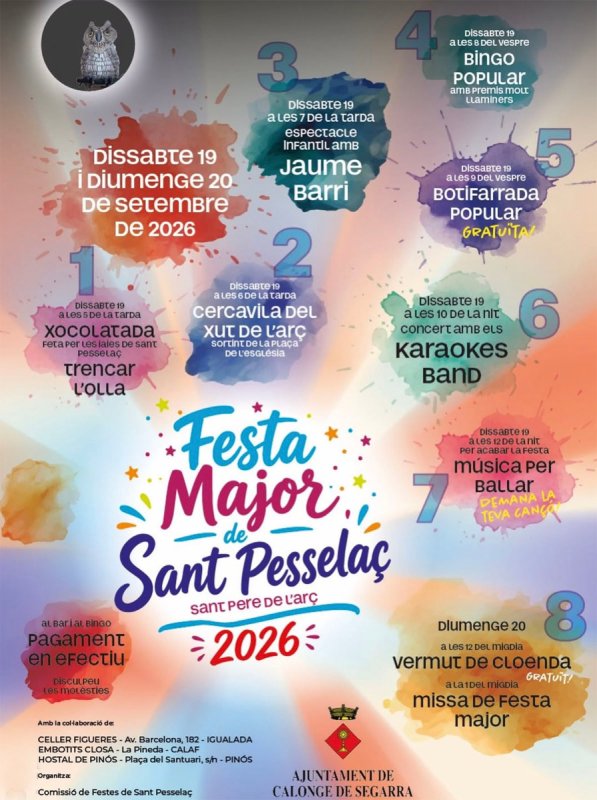 cartell Festa Major de Sant Pesselaç 2026