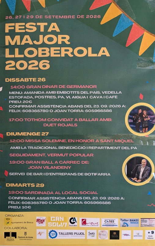 cartell Festa Major de Lloberola 2026