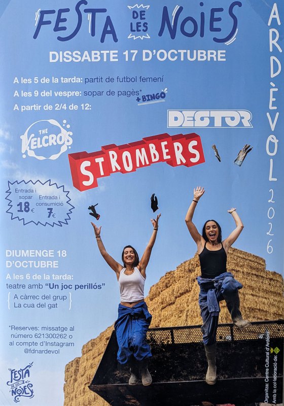 cartell Festa de les Noies d'Ardèvol 2026