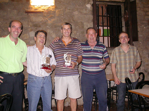 30 de Agost de 2008 Els finalistes amb el Celi, de la organització  Torà -  ramon sunyer