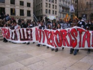 Lleida: Manifestació pels carrers  Josep Ma. Sunyer