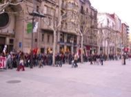 Lleida: Manifestació pels carrers  Josep Ma. Sunyer