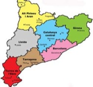 mapa de les vegueries