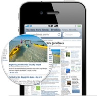 Torà: La pantalla Retina de l'iPhone 4 ofereix la imatge més precissa, vibrant i de maior resolució mai vista en un mòbil fins els present  apple