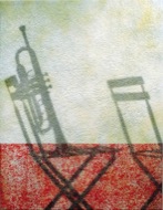 : Summertime: trumpet and chairs 
