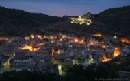 Vista nocturna de Sanaüja          