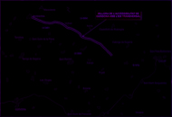 Traçat de la nova via d'accés des de Guissona a l'Eix Transversal