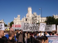 Madrid: Concentració a Madrid 