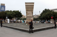 Barcelona: Cordó policial en el desallotjament 