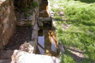 Torà: Canalització de l'aigua de la Font  Ramon Sunyer