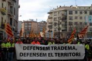 Manifestació per reclamar un reimpuls del teixit industrial de la comarca