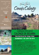 Calonge de Segarra: cartell 8a Caminada Coneix Calonge  Aj Calonge