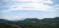 Boixadors: Vista del castell de Boixadors des de la Molsosa  Ramon Sunyer