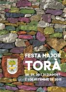 Torà: cartell Festa major Torà 2015  editor