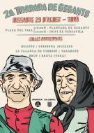 Torà: cartell 2a Trobada de gegants a Torà  Brut i Bruta