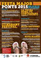 Ponts: cartell Festa Major de Ponts 2015 editor