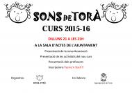 Torà: cartell Presentació 'Sons de Torà'  Ajuntament de Torà