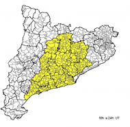 Avís de pluges fortes