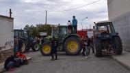 Torà: els tractors bloquejant els accessos  Ramon Sunyer