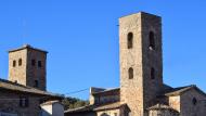 Bergús: Torre del mas la Garriga i l'església de sant Joan  Ramon Sunyer