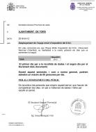 Desplaçament de l’equip mòbil d’expedició del D.N.I. a Torà