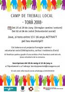 Camp de treball local Torà 2018