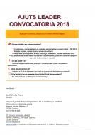Convocatòria d'ajuts Leader 2018