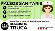 Avís per estafa dels falsos sanitaris