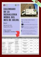 Calendari deixalleria mòbil juliol a Torà
