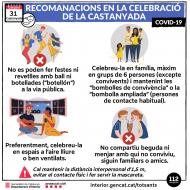 Recomanacions en la celebració de la Castanyada
