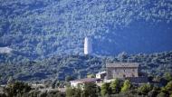 Sant Serni: vista de la torre de Vallferosa i mas Miralles  Ramon Sunyer