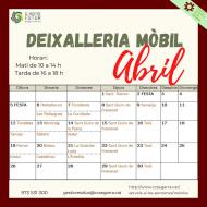 Calendari deixalleria mòbil abril a Torà