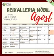 Calendari deixalleria mòbil agost a Torà