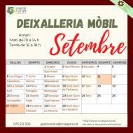 Calendari deixalleria mòbil setembre a Torà