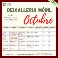 Calendari deixalleria mòbil octubre a Torà