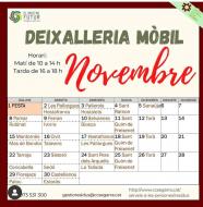 Calendari deixalleria mòbil novembre a Torà