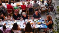 Torà: Revetlla a la plaça del Vall  Ramon Sunyer