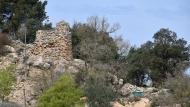 L'Aguda: Restes de la torre del castell  Ramon Sunyer