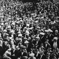 Torà: visita a Torà de Francesc Macià, President de la Generalitat de Catalunya,  Josep Domínguez