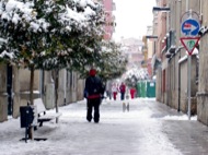 Igualada: Detall del carrer sant Magí­  Ramon Sunyer i Balcells