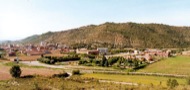 Torà: Vista de Torà des del Calvari   Ramon Sunyer