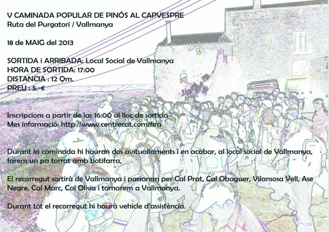 cartell V caminada popular