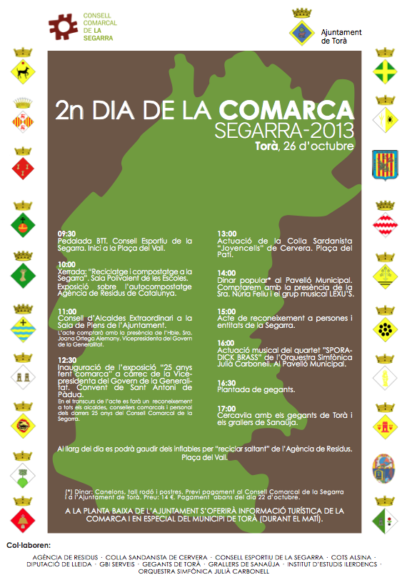 cartell 2n dia de la comarca Segarra-2013